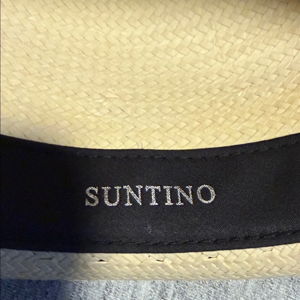 Bailey’s of Hollywood  Beige Straw Fedora Hat with Black Band - Picture 6 of 6